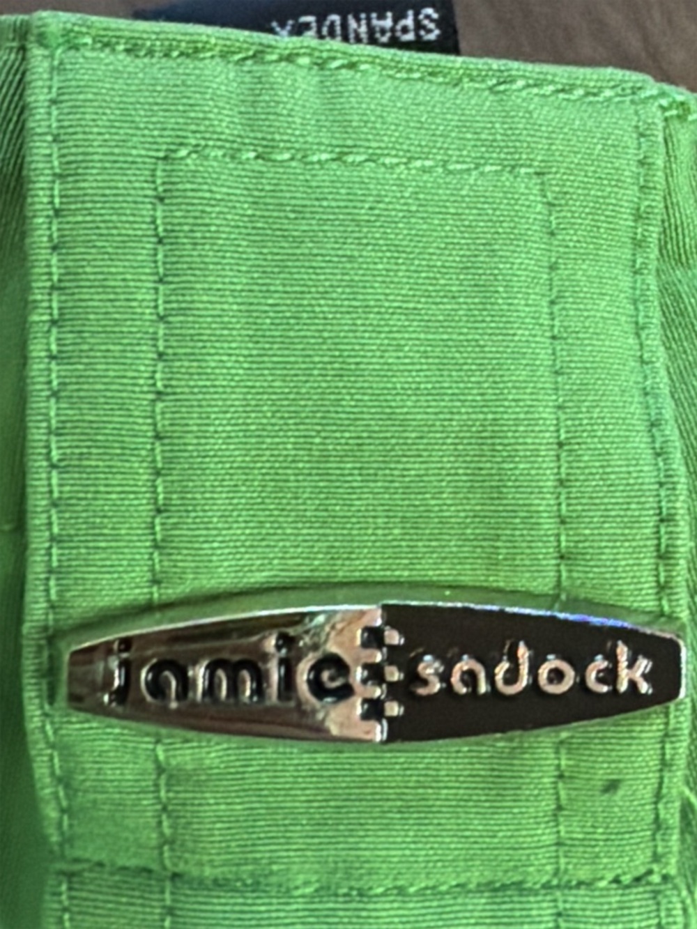 Jamie Sadock Green Golf Cargo Shorts Women’s Size 2 Stretch Bermuda Pockets - Picture 4 of 7